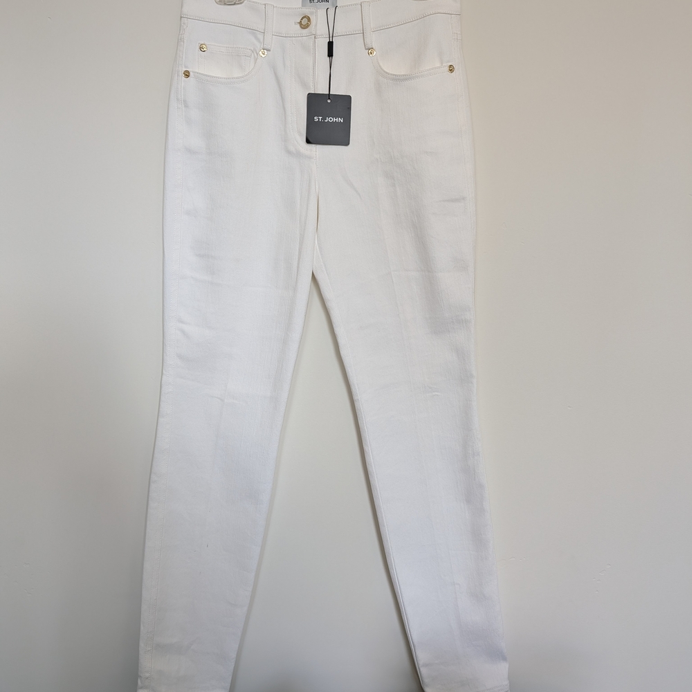 St. John Women's White Jeans